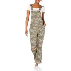 Vanilla Star | Junior's Ripped Camouflage Overalls
